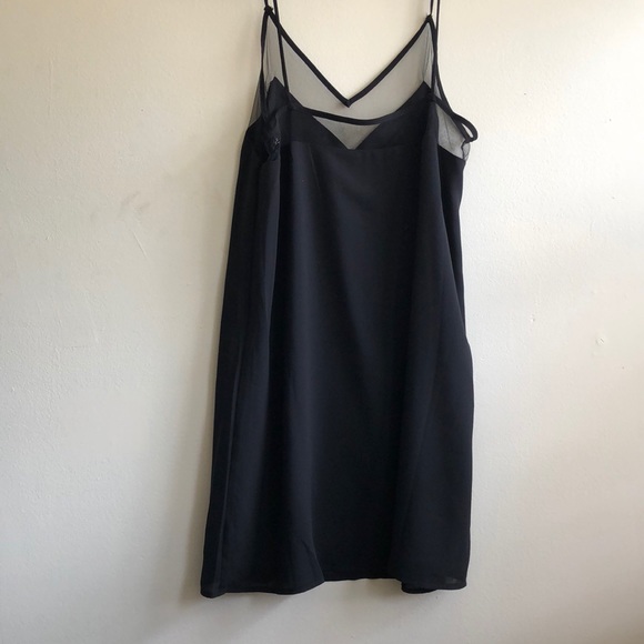 Strappy Mesh Black Dress - Picture 2 of 6